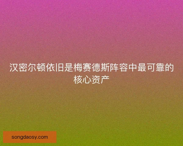 汉密尔顿依旧是梅赛德斯阵容中最可靠的核心资产